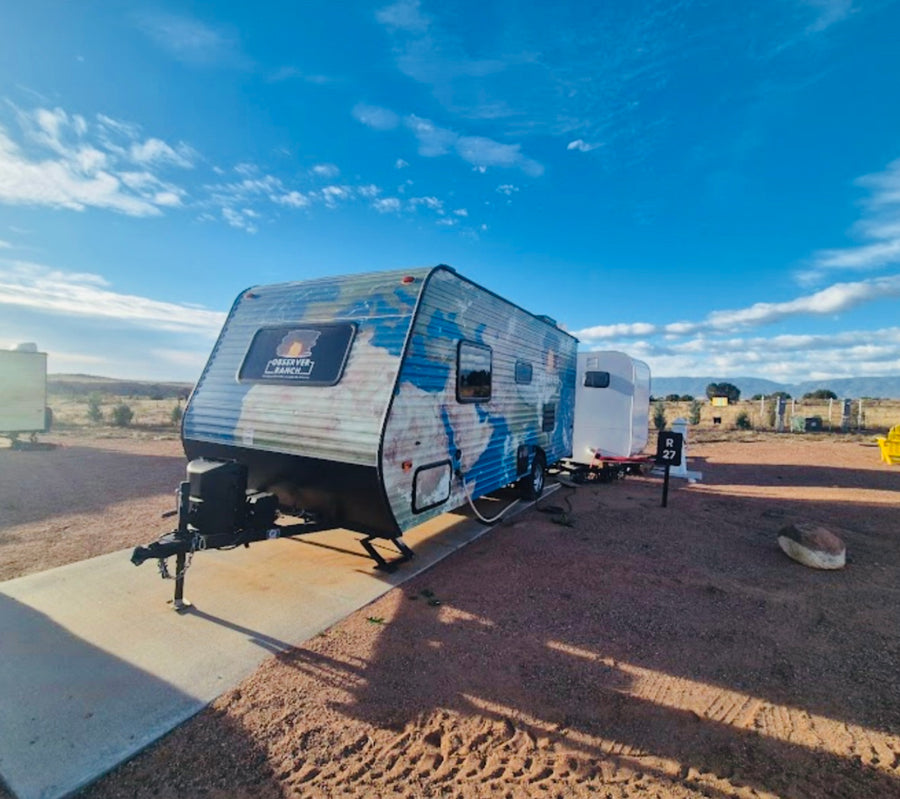 RV site R27 concrete pad and full hookups at Observer Ranch near the Royal Gorge