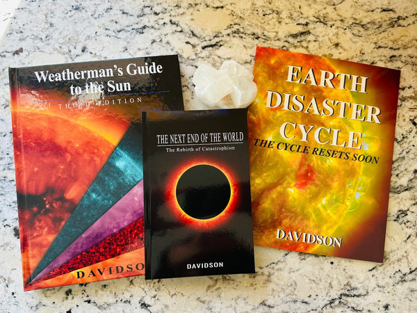 Observer Ranch books, including the Weatherman's Guide to the Sun and the Disaster Cycle series