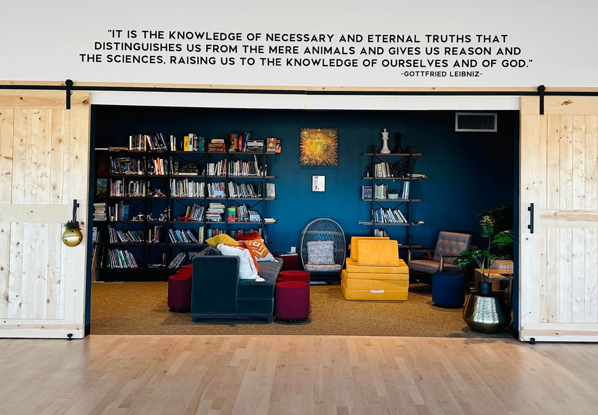 Little Spark Library bookshelves in the Learning Center