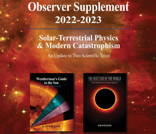 Observer Supplement 2022-2023: Solar-Terrestrial Physics and Modern Catastrophism cover by Ben Davidson