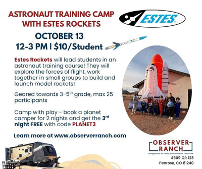 Astronaut Training Camp with Estes Rockets