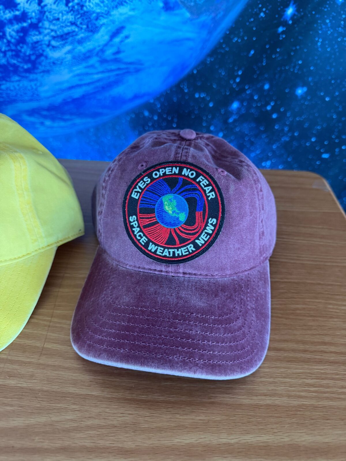 Space Weather News patch hat