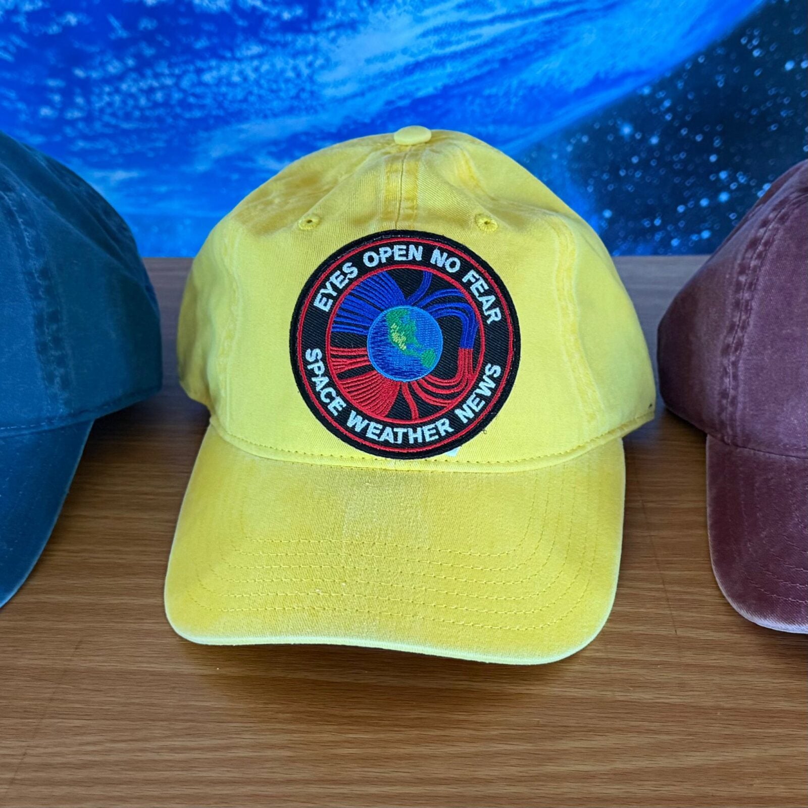 Space Weather News patch hat